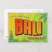 BALI BRIEFKAART (Voorkant / Achterkant)