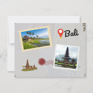 Bali Briefkaart: Tropical Paradise Travel Souvenir Briefkaart