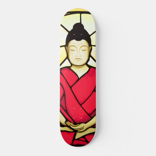 Bali buddha glas raam skateboard (Voorkant)