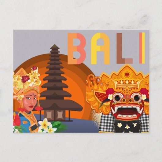Bali Holiday Briefkaart (Voorkant)