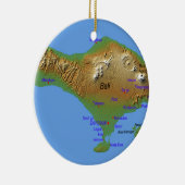 Bali Holliday Map Keramisch Ornament (Rechts)