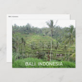 Bali Indonesia Briefkaart (Voorkant / Achterkant)