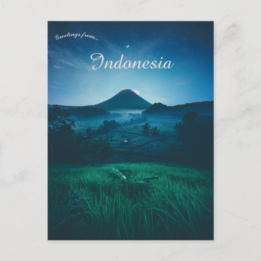 Bali Indonesia Briefkaart (Voorkant)