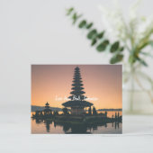 Bali Indonesia Holiday Briefkaart (Staand voorkant)