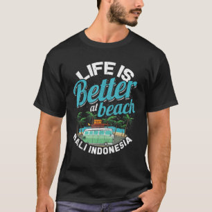Bali Indonesia Mannen Women Denpasar Balinese Trav T-shirt