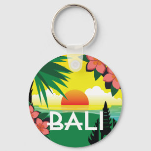 Bali Indonesia memento vintage-reisstijl Sleutelhanger