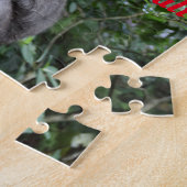 Bali Indonesia tempelbeeld met Macaque aap Legpuzzel (Zijkant)