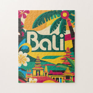 Bali Indonesia Travel Poster Legpuzzel