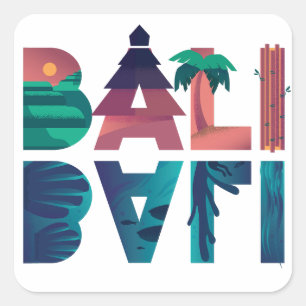 Bali Indonesia Travel Sticker