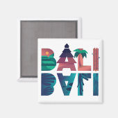 Bali Indonesia Travel Sticker Magneet (Voorkant / Achterkant)