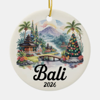 Bali Indonesië 2026 Kerst Ornament Reis Cadeau