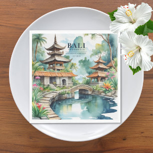 Bali Indonesië Aziatische Tropische Bestemming Tro Servet