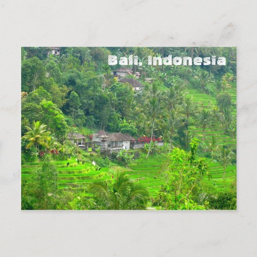 Bali, Indonesië Briefkaart (Voorkant)