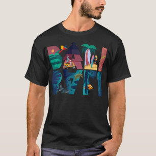 Bali Indonesië Eiland Oceaan Tropisch Paradijs Hol T-shirt