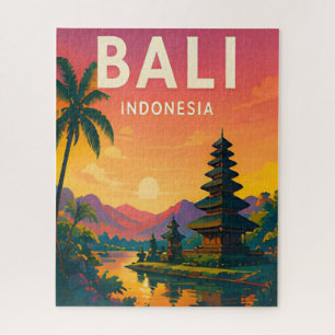Bali Indonesië Tropische Tempel Eiland Ontsnapping Legpuzzel