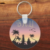 Bali Island Toerisme Teken Sleutelhanger (Voorkant)