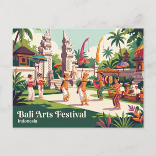 Bali Kunstfestival Indonesië Briefkaart