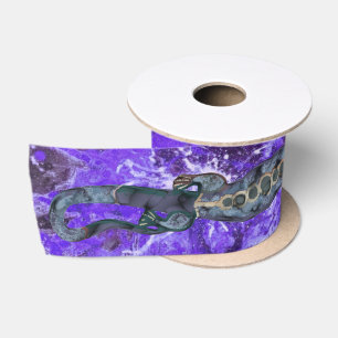  BALI LIZARD Design Blue + jouw ideeën Lint