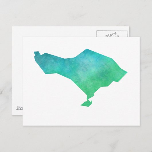 Bali Map Briefkaart (Voorkant / Achterkant)