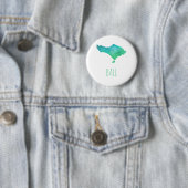 Bali Map Ronde Button 5,7 Cm (In situ)