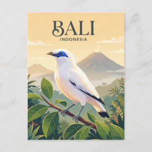Bali Myna, Bali Indonesië Briefkaart