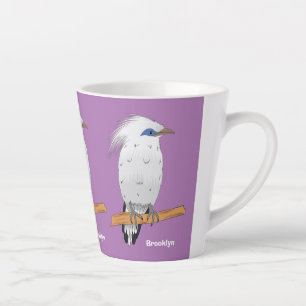 Bali Myna tropische exotische vogel Latte Mok