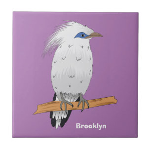 Bali Myna tropische exotische vogel Tegeltje