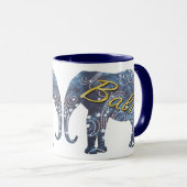 Bali Nights Batik Elephant Mok (Voorkant rechts)