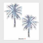 Bali Nights Batik Palm Trees Sticker (Vel)