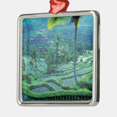 Bali | Overview of Rice Terraces Metalen Ornament (Links)