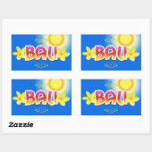 Bali Rechthoekige Sticker (Vel)