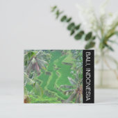 bali-rijstterrassen briefkaart (Staand voorkant)