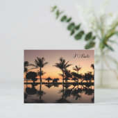 Bali Sonnenuntergang Briefkaart (Staand voorkant)