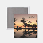 Bali Sonnenuntergang Magneet (Voorkant / Achterkant)