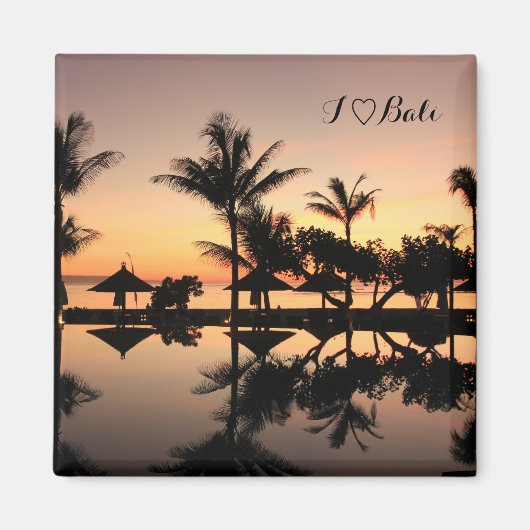 Bali Sonnenuntergang Magneet (Voorkant)