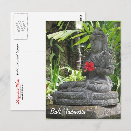 Bali Statue Briefkaart (Voorkant / Achterkant)
