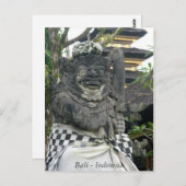 Bali Statue Indonesië Briefkaart (Voorkant / Achterkant)
