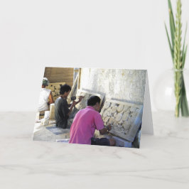 Bali Stone Cutters Blank Kaart