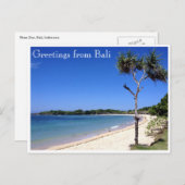 bali-strand briefkaart (Voorkant / Achterkant)