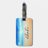 Bali strandzonnopster bagagelabel (Achterkant verticaal)