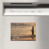 Bali Sunset Fisherman Fridge Magnet Magneet (Insitu (Vaatwasser))