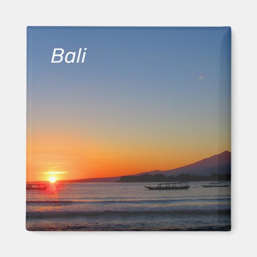 Bali Sunset Magnet Magneet (Voorkant)