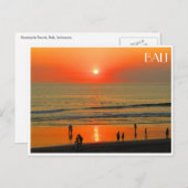 bali sunset seminyak briefkaart (Voorkant / Achterkant)
