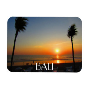 bali sunset seminyak magneet