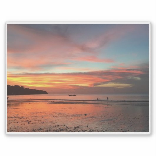 Bali Sunset Sticker (Voorkant)