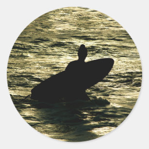 Bali Surf Gouden Uur Ronde Sticker