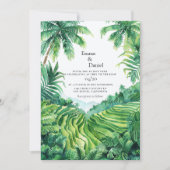 Bali Tegalalang Landschap Bestemming Bruiloft Kaart (Voorkant)