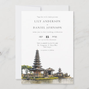 Bali Tempel Bestemming All In One Trouwen Kaart