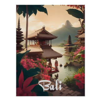 Bali Tempel Reisposter Perfect Poster