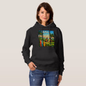 Bali Tropical Retro Sweat à Capuche Voyage (Devant entier)